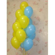 Гелієві кульки Синьо-Жовті