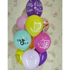 Гелієві кульки Tik Tok