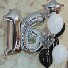 Гелієві кульки цифра 16