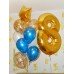 Гелієві кульки цифри 8 золото