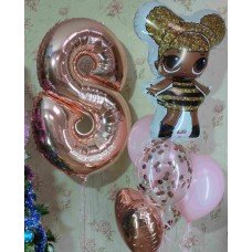 Гелієві кульки цифра вісім