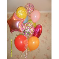 Гелієві кульки веселий букет