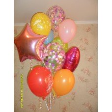 Гелієві кульки веселий букет