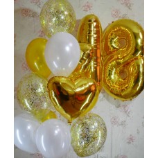 Гелієві кульки Вісімнадцять років