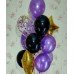 Гелієві кульки золото з фіолетовим Гелієві кульки золото з фіолетовим