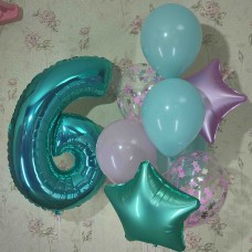 Гелієві кульки бірюза