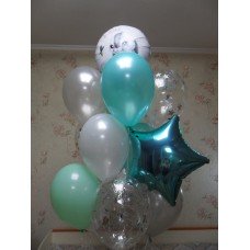 Гелієві кульки Бірюзовий Фонтан