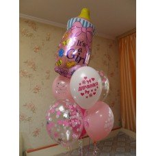 Гелієві кульки "Це дівчинка"