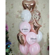 Гелієві кульки Рожеве золото Гелієві кульки Рожеве золото