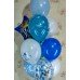 Гелієві кульки серпантин біло-блакитні