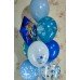 Гелієві кульки серпантин біло-блакитні