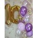 Гелієві кульки золото та фіолет Гелієві кульки золото та фіолет