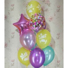 Гелієвий фонтан з днем ​​народження