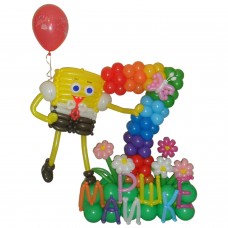 Губка Боб з повітряних кульок