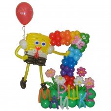 Губка Боб из воздушных шаров