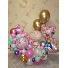 Оформлення кулями Виписка з пологового