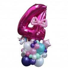 Фольгована цифра Чотири