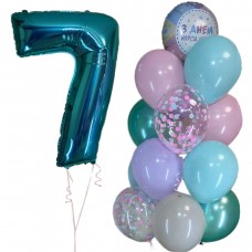 Фольгована цифра сім