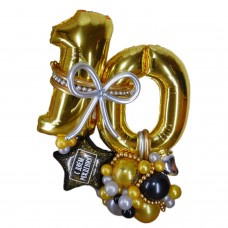 Циферка із кульок Десятка Циферка із кульок Десятка