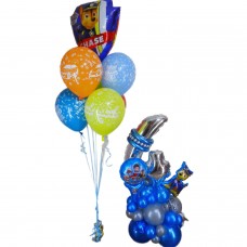 Цифра Четвірка з кульок Щенячий Патруль Цифра Четвірка з кульок Щенячий Патруль