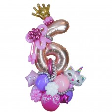 Цифра з кульок 6 середня