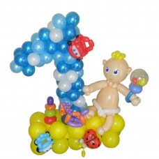 Цифра з кульок хлопчику Цифра з кульок хлопчику