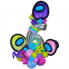 Цифра з кульок Among Us