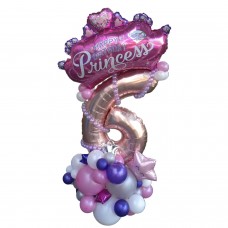 Цифра з кульок для дівчинки Цифра з кульок для дівчинки