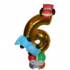 Цифра з кульок для хлопчика Цифра з кульок для хлопчика