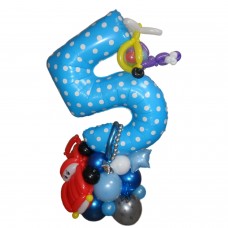 Цифра з кульок горохи Цифра з кульок горохи