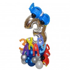 Цифра з кульок Блискавка МакКвін