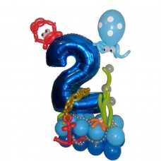 Цифра з кульок на 2 роки Цифра з кульок на 2 роки