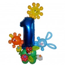 Цифра з кульок на підставці одиничка Цифра з кульок на підставці одиничка