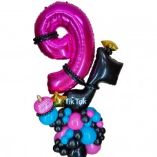 Цифра з кульок Tik Tok