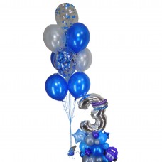 Цифра з кульок Трієчка хлопчику Цифра з кульок Трієчка хлопчику