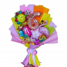 Букет з кульок Бант Серденько Букет з кульок Бант Серденько