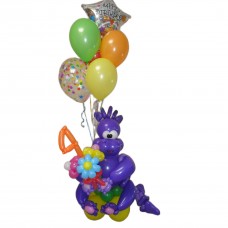 Букет з кульок і дракон