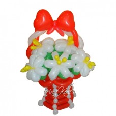 Букет із кульок Червоний кошик