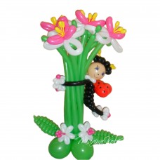 Букет з кульок Лілії та Букашка Букет з кульок Лілії та Букашка