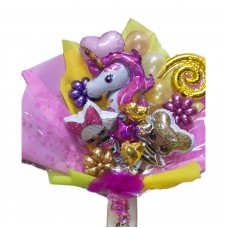 Букет з кульок Лолки та Єдиноріг Букет з кульок Лолки та Єдиноріг