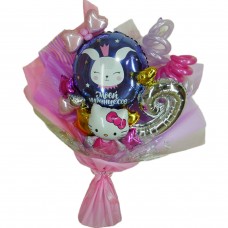 Букет із кульок міні Кітті Букет із кульок міні Кітті