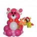 Букет з кульок Ведмедик для дівчинки
