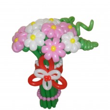 Букет із кульок одинадцять ромашок