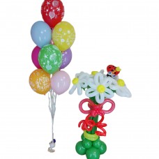 Букет з кульок величезні ромашки