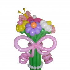 Букет з кульок ромашки з бабочкою