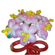 Букет з кульок ромашки з обводкою