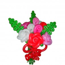 Букет з кульок Роза та Папороть Букет з кульок Роза та Папороть