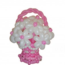 Букет з кульок Рожевий кошик