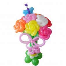 Букет з кульок Троянди на підставці