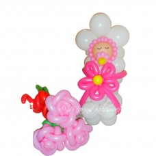 Букет з кульок з малюком